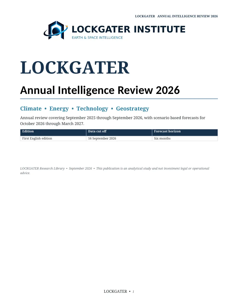 LOCKGATER Annual Intelligence Review 2026 page 1