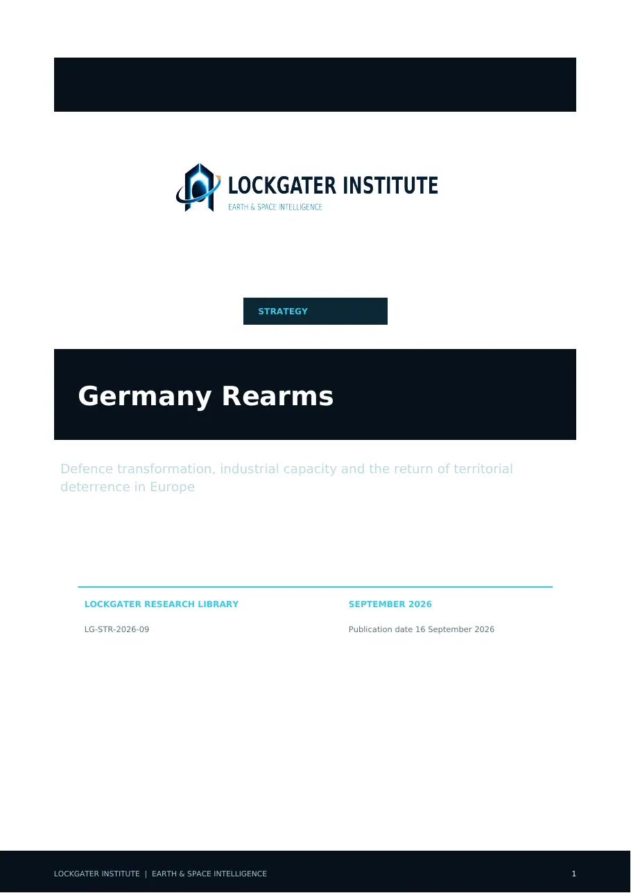 Germany Rearms page 1